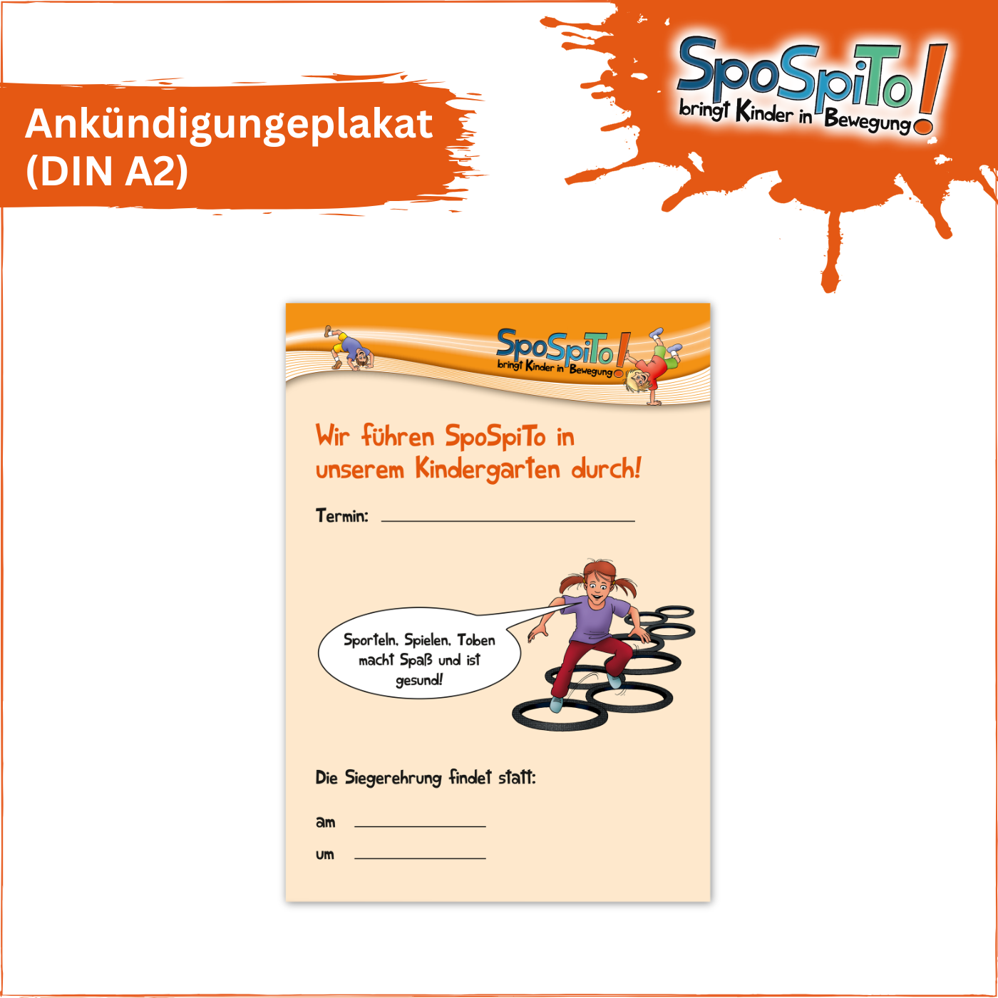 Bewegungsspaß im Kindergarten / in der Grundschule