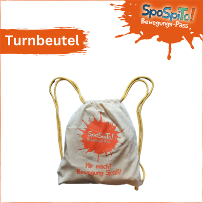SpoSpiTo-Bewegungs-Pass Turnbeutel