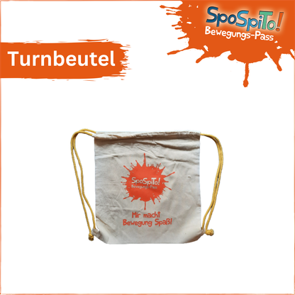 SpoSpiTo-Bewegungs-Pass Turnbeutel