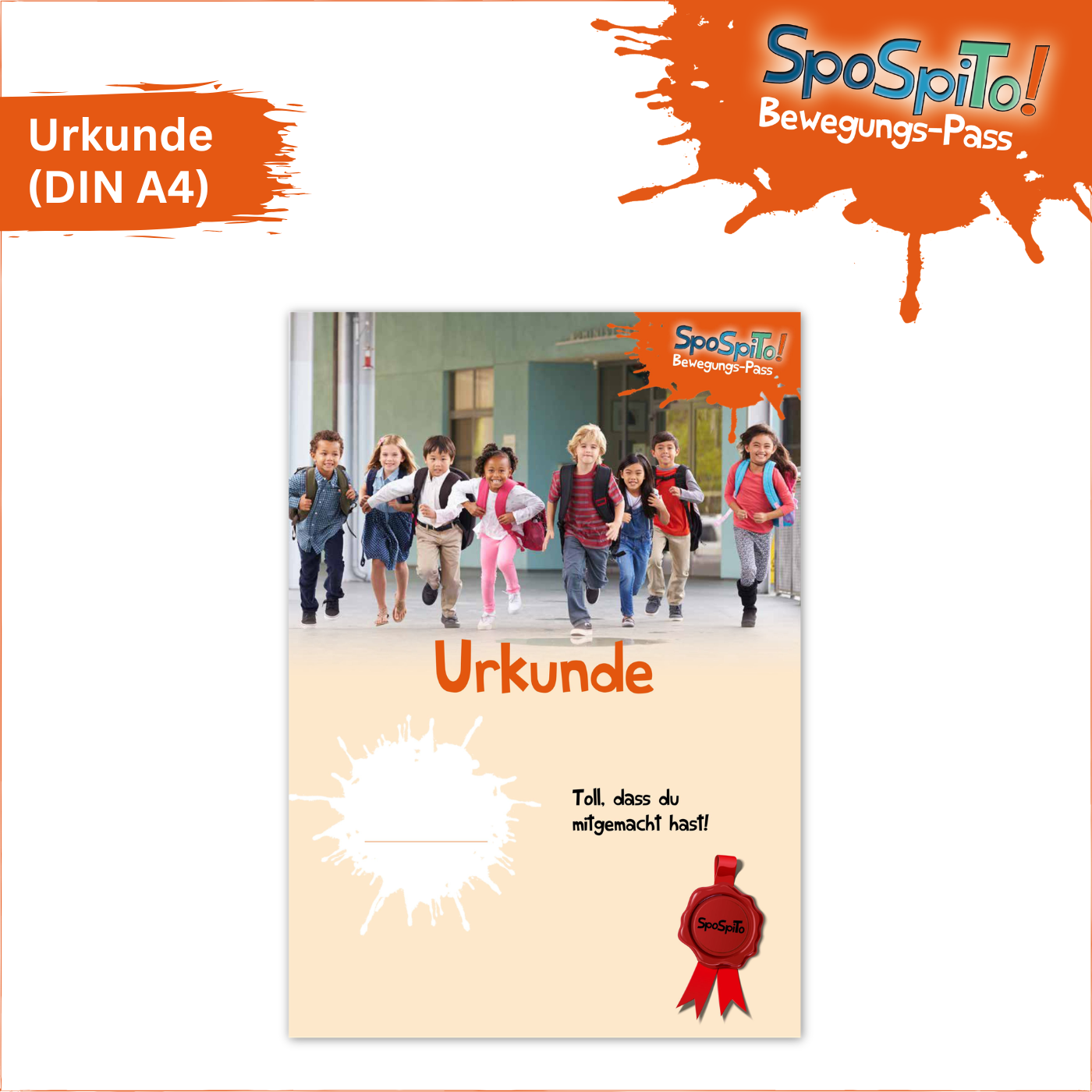 SpoSpiTo-Bewegungs-Pass Urkunde