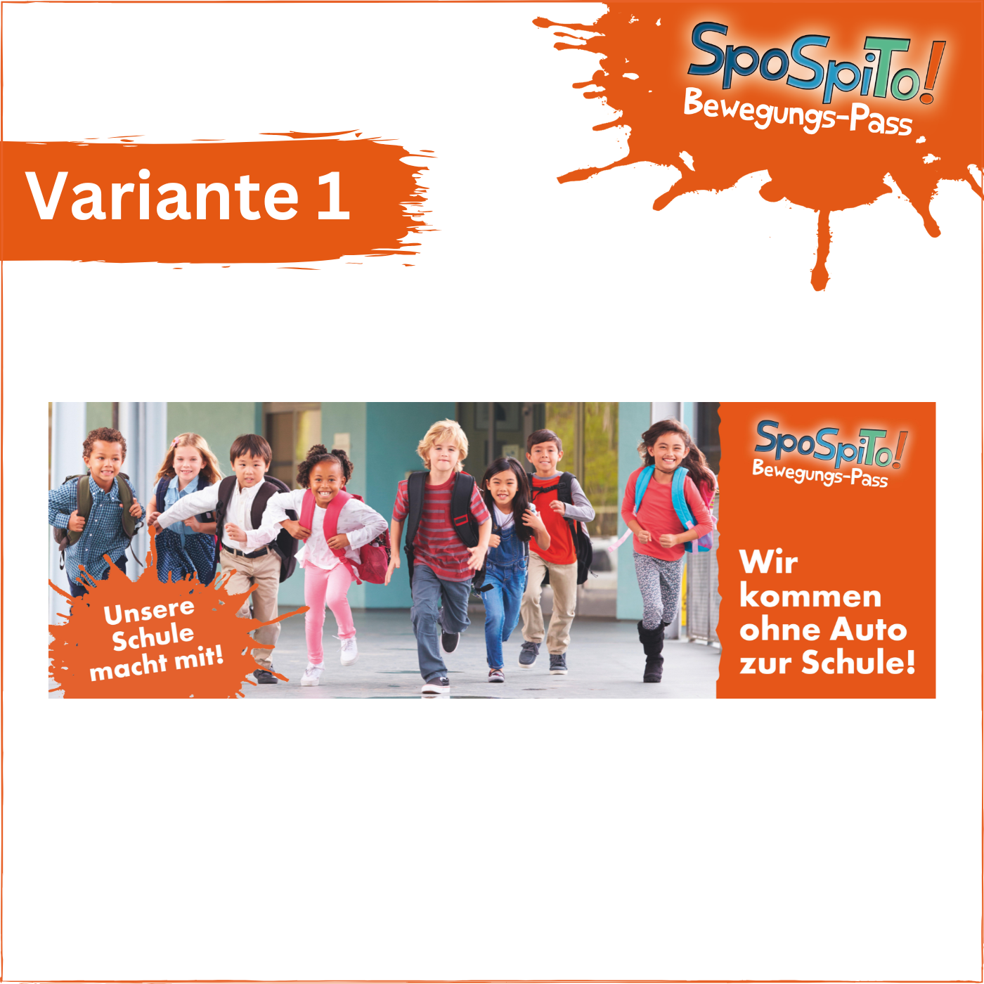 SpoSpiTo-Bewegungs-Pass Banner 300 x 100 cm