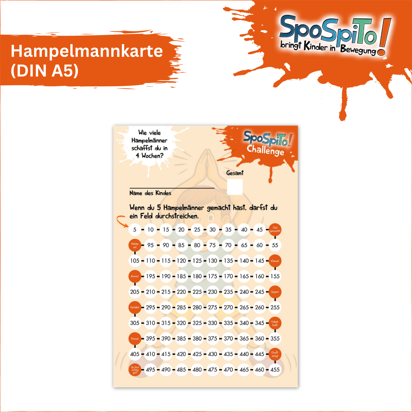 Hampelmann-Challenge: Wie viele Hampelmänner schafft deine Einrichtung in 4 Wochen?